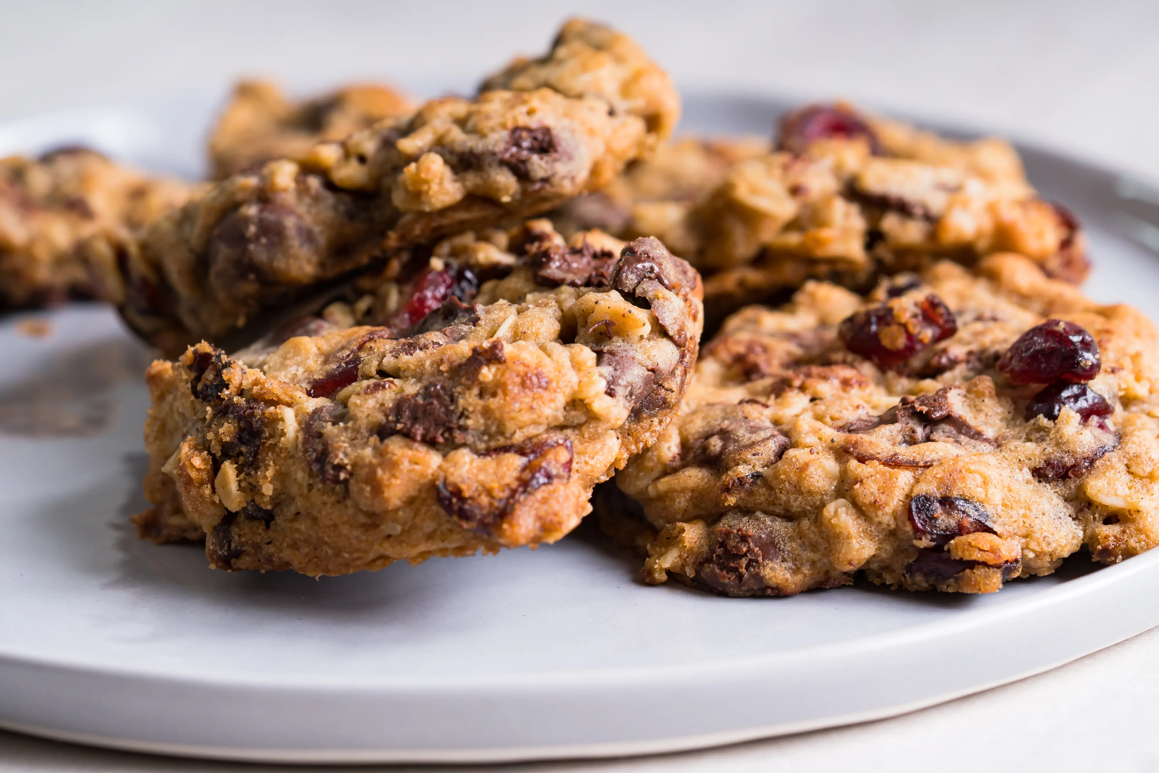 Oatmeal chocolate cherry cookies