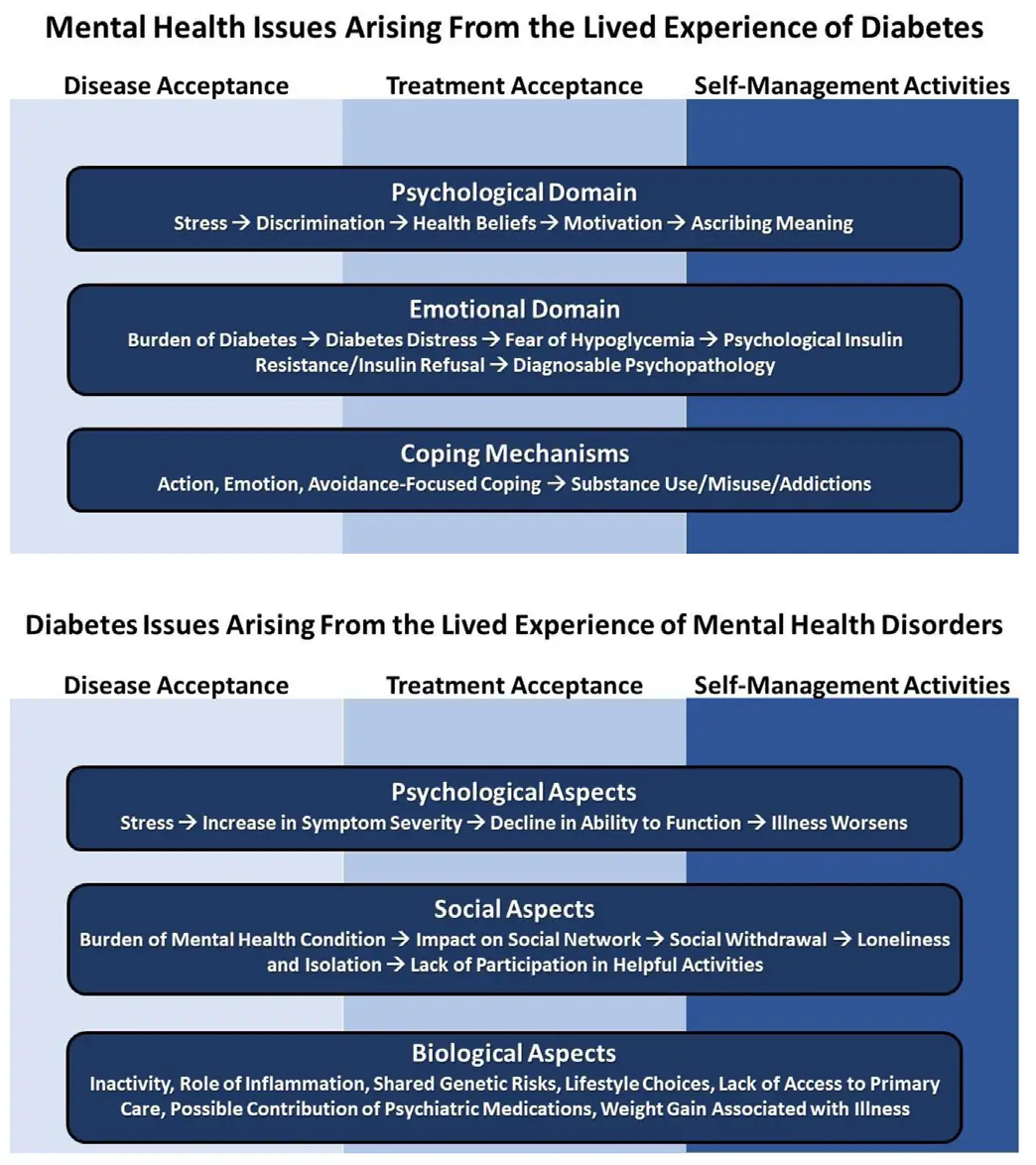 SA-Fig2-Framework-for-understanding-the-intersection-of-mental-health-and-diabetes