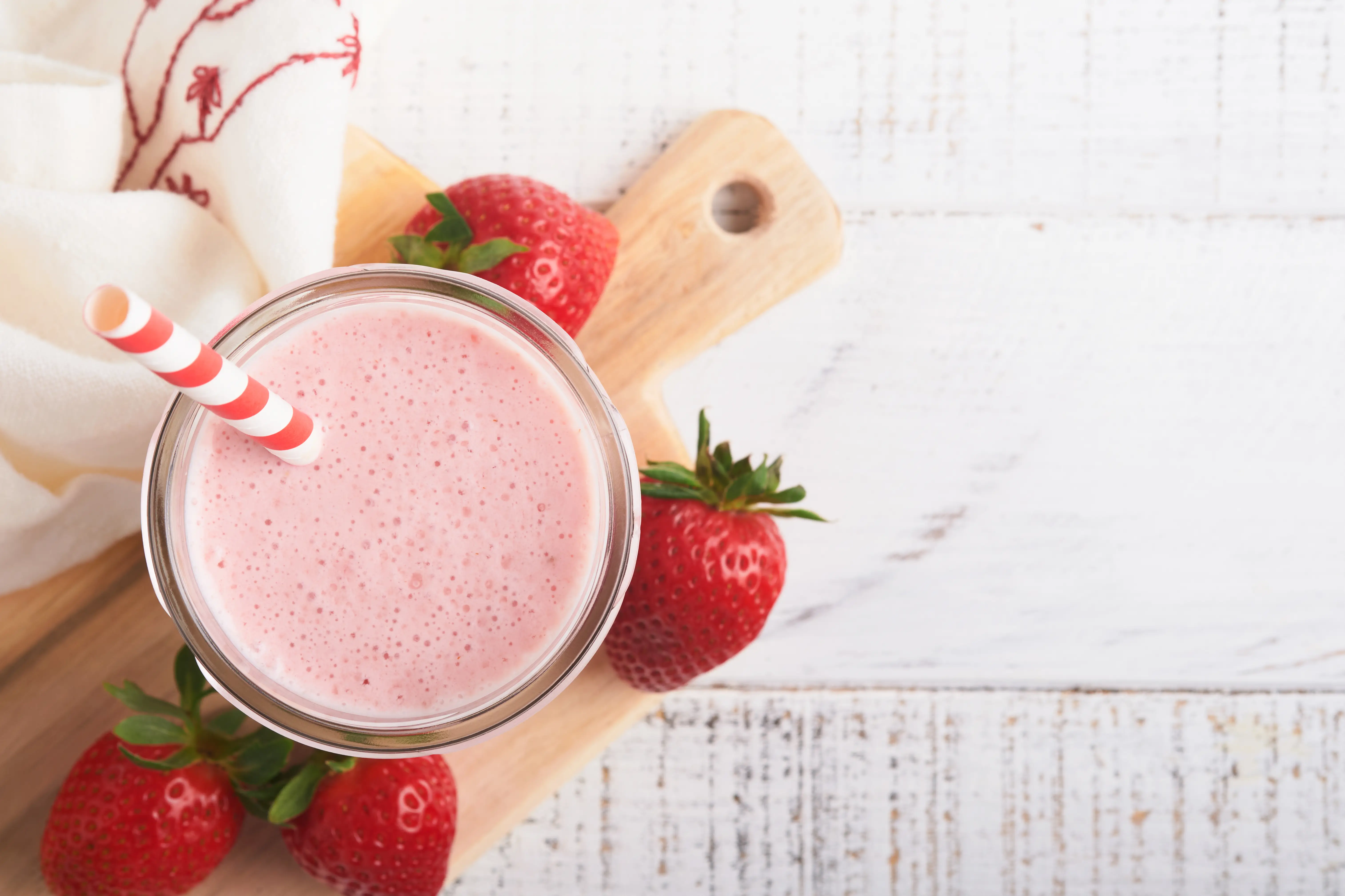 Strawberry protein smoothie