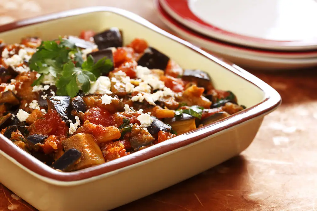 Moroccan eggplant & tomato