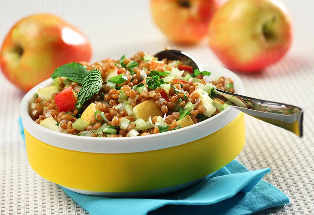 Wheat berry and apple salad