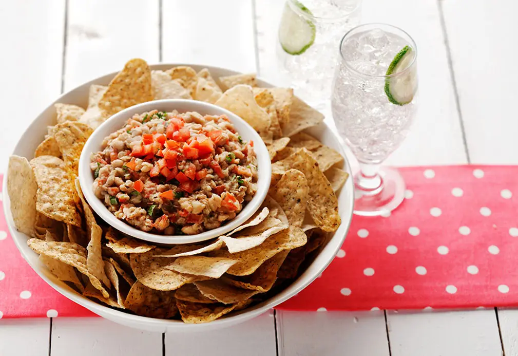 Mexican cilantro bean spread